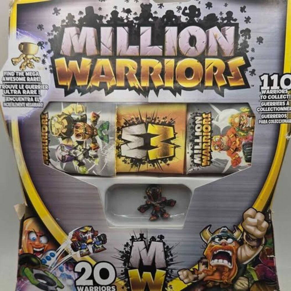 NIB Million Warriors 20-Pack Collectible Set with Launcher – Guaranteed Rare!